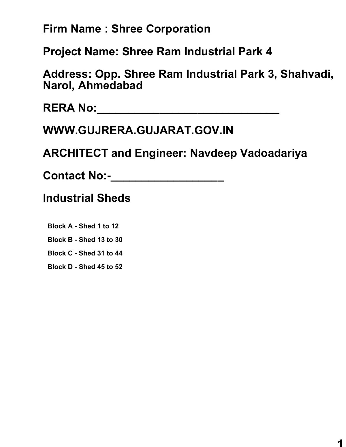 Shree Ram Industrial Park 4 Image 1 Shree Ram Industrial Park 4 - Image 1